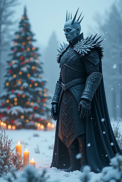  Game of Thrones character "The Night King "  celebrates Christmas 