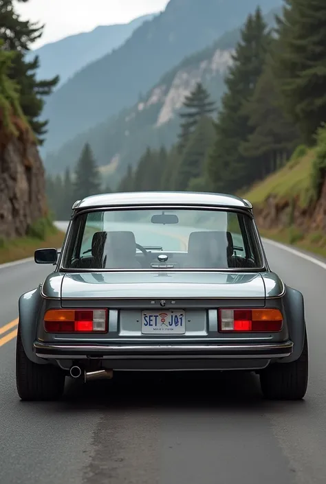 Bmw e21 in Renault 5 Turbo look rear view with jealousy 