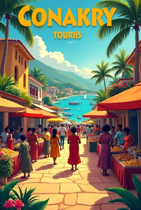 Conakry tourism poster 