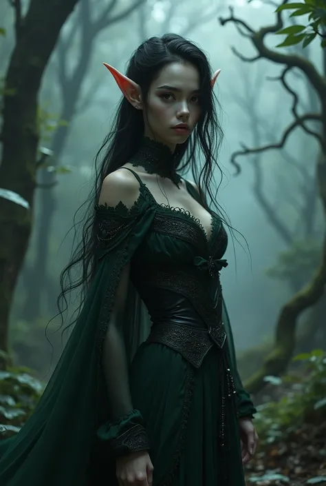 Dark fantasy female elf