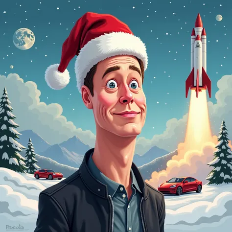 Create an image of Elon Musk in a finger-themed art style. The "face" of the finger is illustrated with Musks distinct features: a sharp jawline, short, slightly spiked hair, and expressive cartoon-like eyes that capture his visionary demeanor wearing a sa...