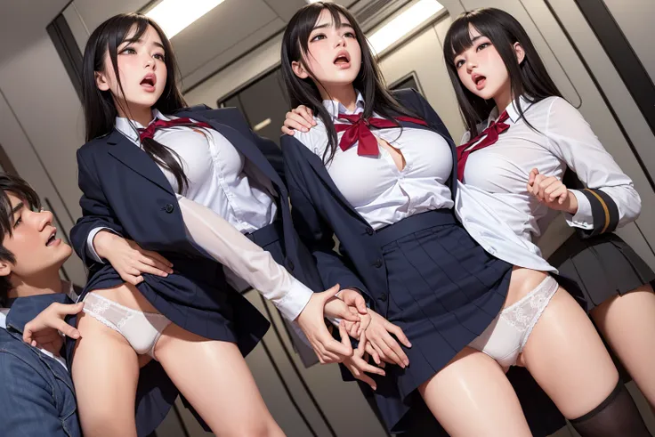 Horny male students hunt for neat and beautiful female students ,  female students forced to participate in a puffy undressing game by male students ,  female students who are suddenly taken off their school uniforms in front of viewers and are exposed to ...