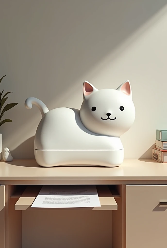 A cat-shaped printer 