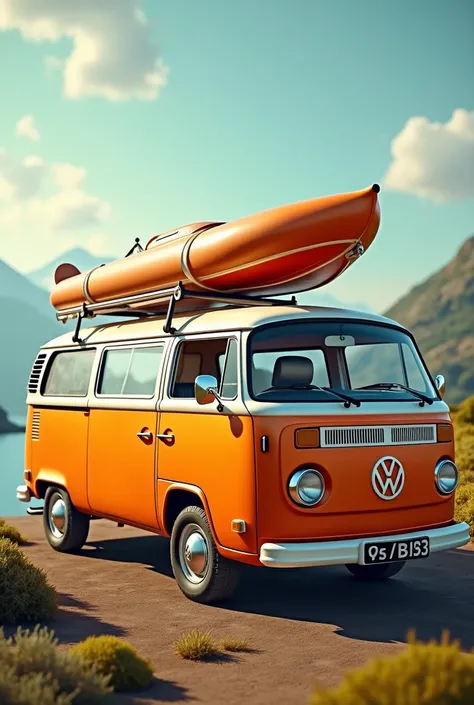 Volkswagen Vanagon t3 Westfalia with Gomon boat on the roof