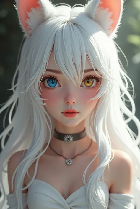  The costume in the first image is fine ,  but the appearance of her face is like that of an angel  ( she has sweet and big eyes ,  her eyelashes are white because she is albina ,  the skin is super white , not tanned,  her lips are somewhat plump and red ...