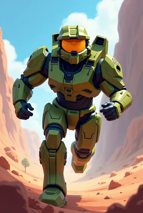 Master chief in disney style 