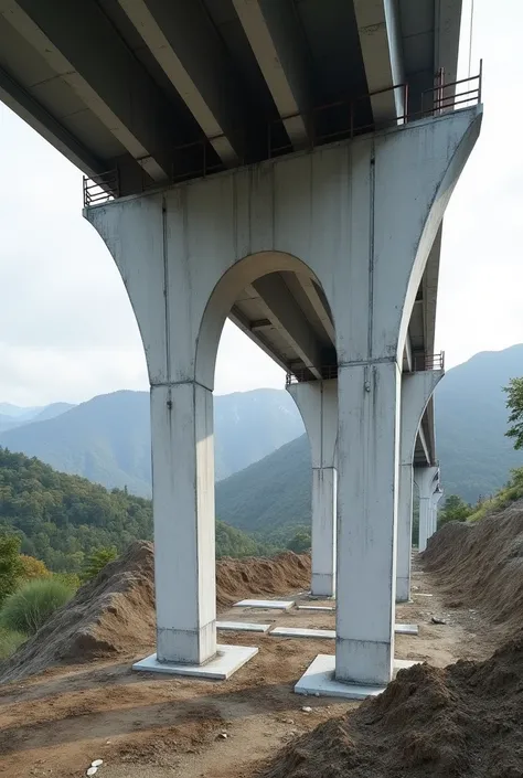 Precast Concrete Pillar Work, Pile Cap Work, Slab on Pile Work, for bridges