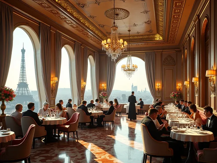 Create royal restaurant in my future royal hotel in paris