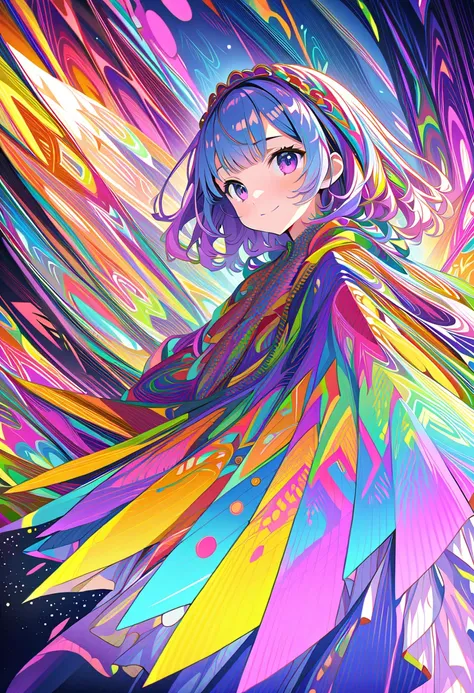 (masterpiece,  top quality ,  Official Art:1.2), ( colorful ),  Perfect Anatomy,  watching the audience, One Girl , Alone, White background, floating  colorful  water,   super fine illustration ,  detailed ,  Dynamic Angles ,  beautiful details, 8k, 壊す smi...