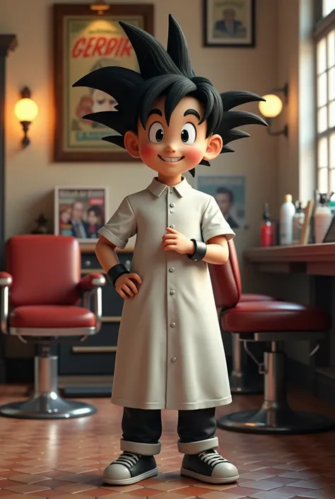 Monkeys grandson Goku as a barber