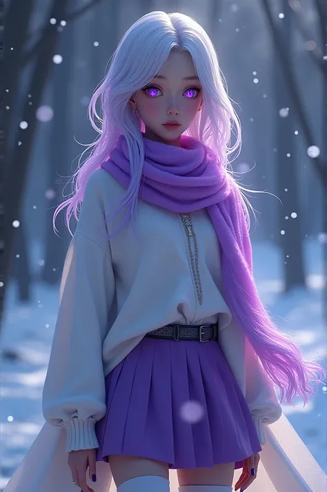 [id15668994|Артём], конечно, держите)) это 1:

young women, perfect face, (adult), sexy, purple eyes, multicolored hair, colored inner hair, white hair, purple glowing hair, purple glowing scarf, 
white sweater, long sweater, long sleeves, purple nails, pu...