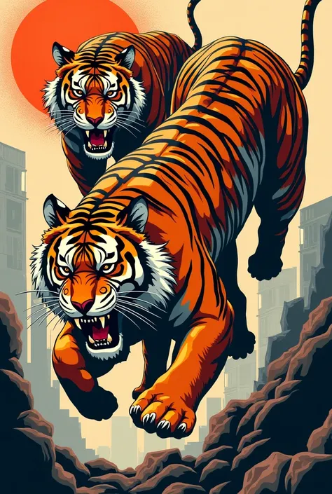 Tiger designs that seem to appear in American comics