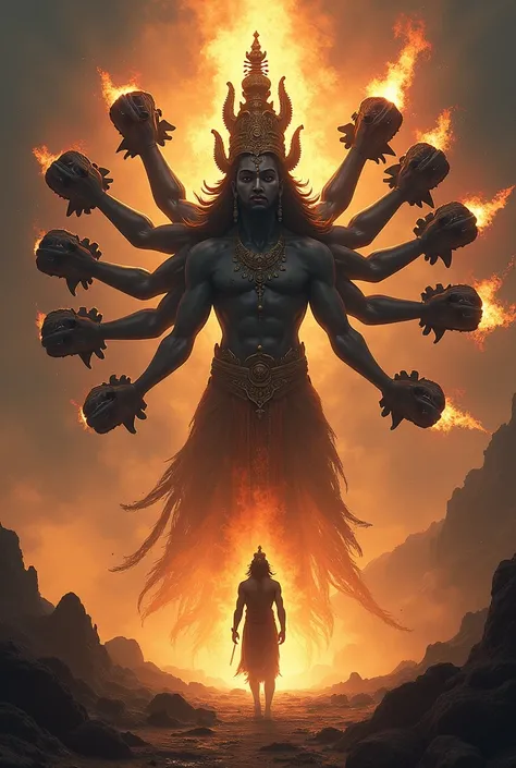 Symbolism of the Ten Heads:
Explore the symbolic meaning of Ravan’s ten heads and how each one represents a different negative trait. How does Ram overcome each one?