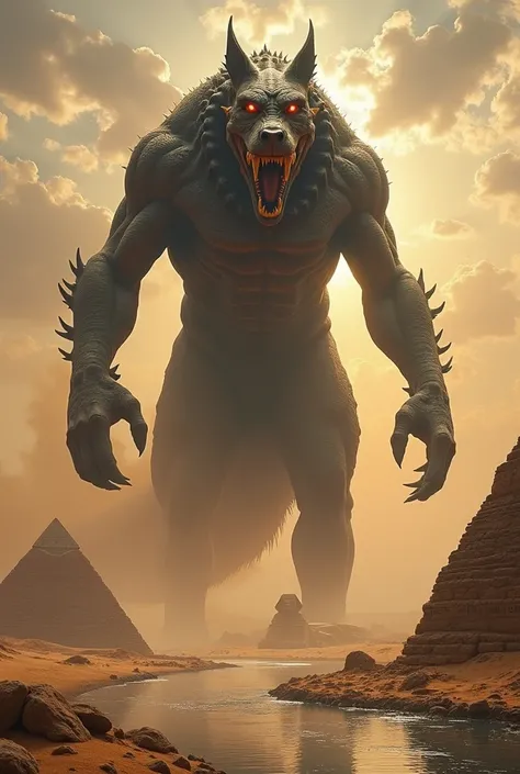 Draw Egypt with a monster