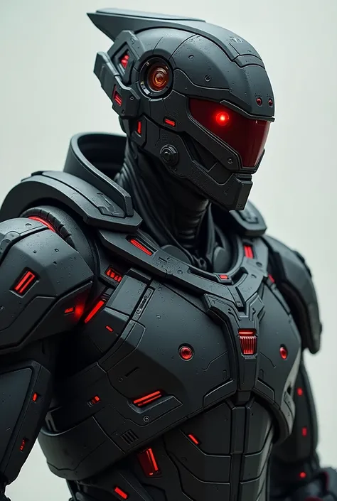 ### Appearance:
Viktor Kozlov is a tall, imposing figure at 64", with a powerful, cybernetically enhanced build. He wears a matte-black combat suit, sleek and reinforced, with glowing red accents. His helmet, with a narrow visor, hides most of his face, re...