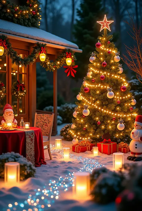 1.  Theme and Color :
Color:  Lets use red , Green,  and gold ,  colors traditional colors of Christmas .
 Style :  You can choose the traditional style with elements such as Santa Claus , Reindeer ,  and stars ,  or a way more modern approach to lighting ...