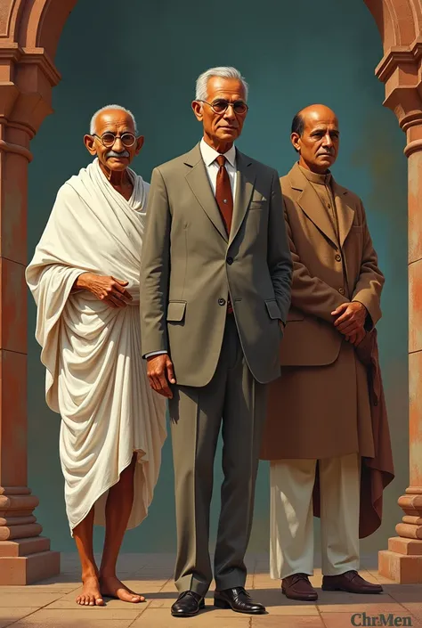 Mahatma Gandhi , Jawarhalal Nehru , Dr.B.R.Ambedkar