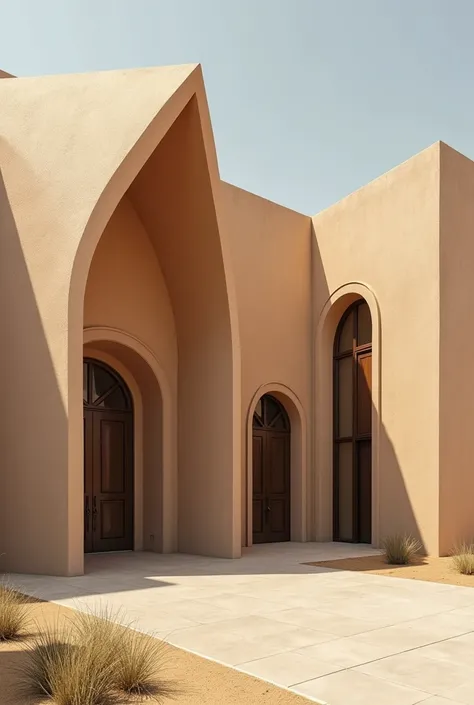 I want to design the high school building according to the traditional Qatari Gulf character so that the walls are sand-colored with the use of the traditional Gulf Qatari pattern and the triangular arches used in Qatari houses. I emphasize the importance ...