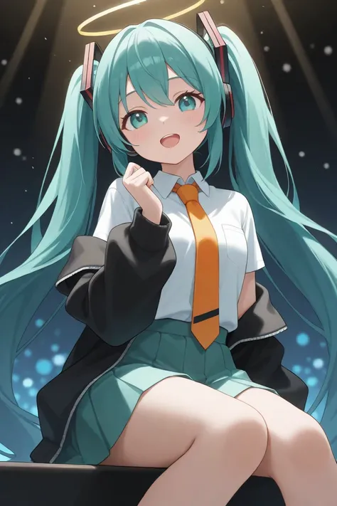 4k, high quality, singing hatume miku,