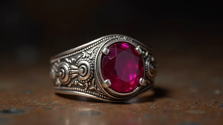 A silver signet ring decorated with a finely cut ruby sold at auction in Italy in 1500