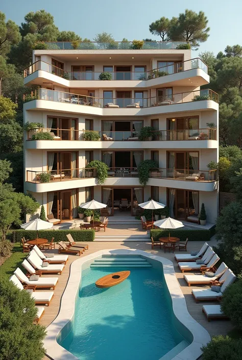 create a 90-room hotel which includes all types of rooms ( standard, deluxe,suite, vella, cabana and etc ). The hotel must be decorated with the flowers (rooms are also) and it should be located in Turkey and near to the sea.  