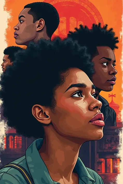 Digital Art Poster that has details about Racism and Gender