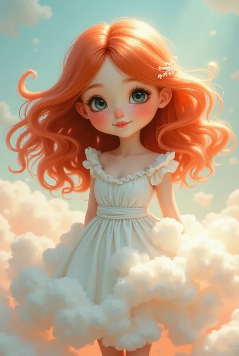 Marshmallow girl with red hair