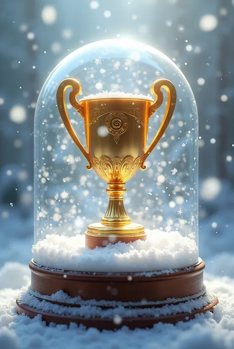 Imside a  snow globe 4 trophy