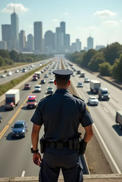 POLICE OFFICER WALKING ON i30