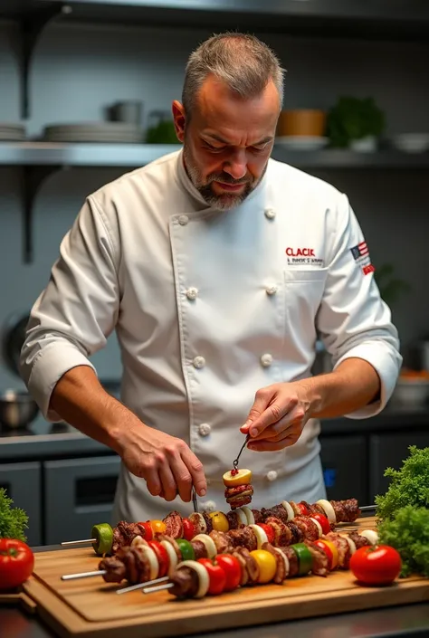 Philippe Etchebest makes a kebab.