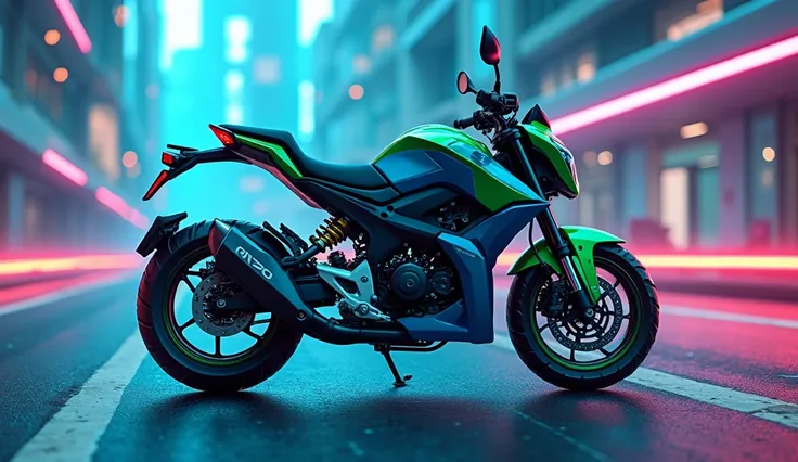 2025 Honda Grom blue and green 