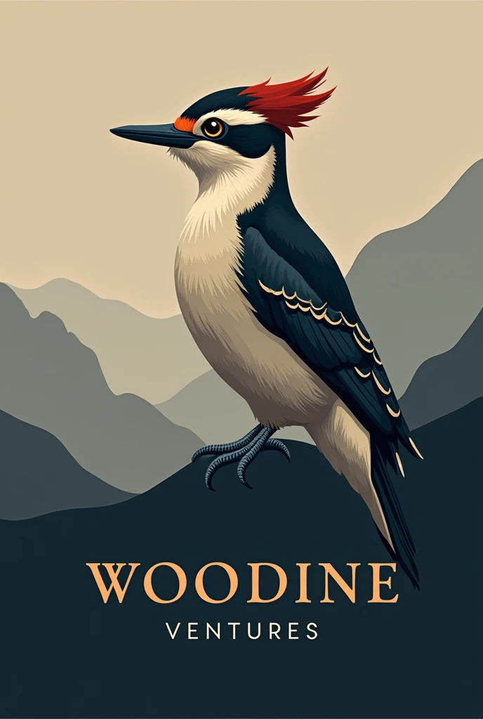 WOODINE VENTURES un logo bien chic et attractif 