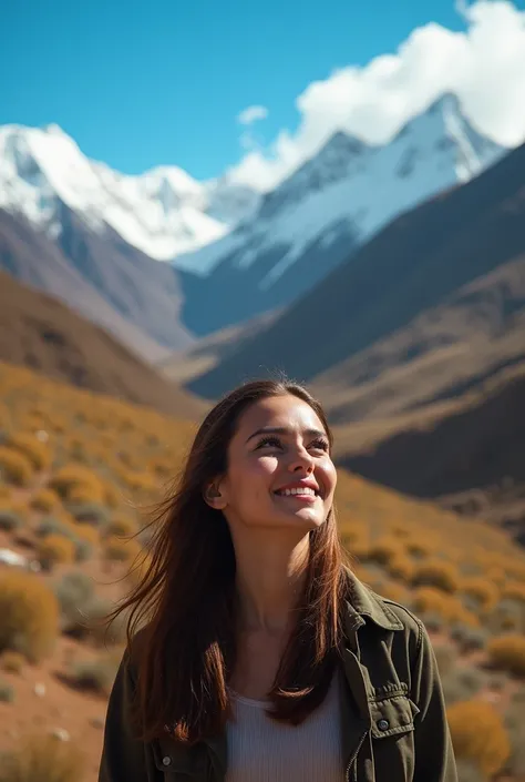 Photo of a person with the Chilean landscape in the background 