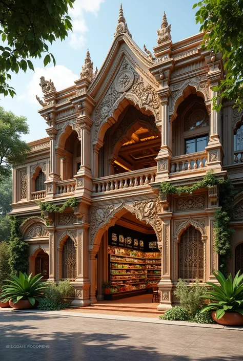 Supermarket design like culture Cambodia 
