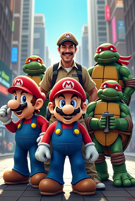 Mario Bros, Egon and Ninja Turtles