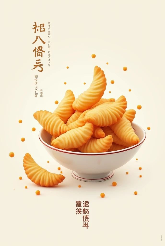 Elegant Fried Fish Crackers Logo