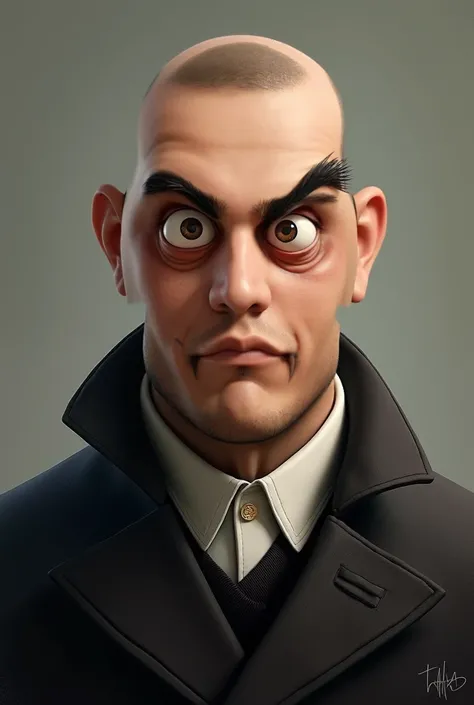 I want you to make his face the same as my favorite Despicable Gru 