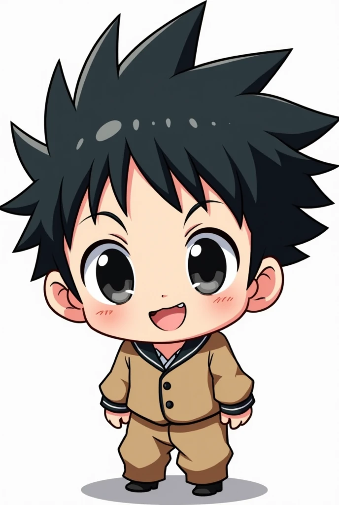 chibi anime boy black hair png