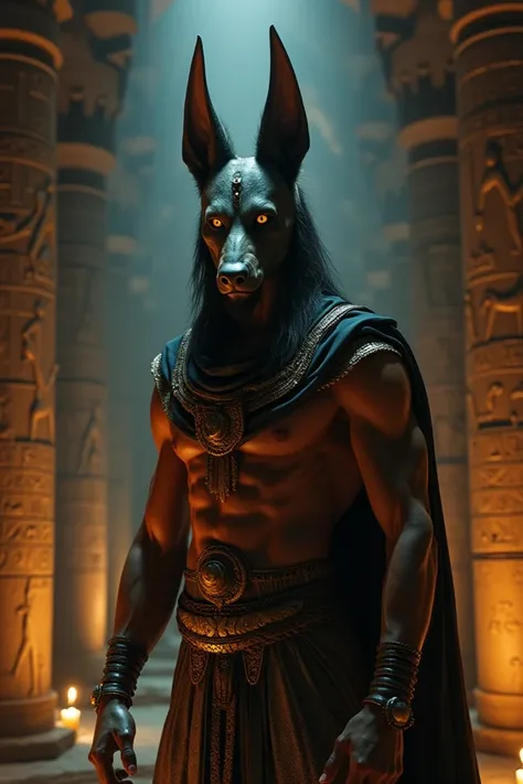 Anubis realistic cinematic image 