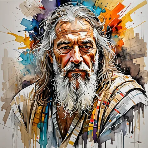  impressionist painting art concept for Linguvera ,  The distinctive trait of Carne Griffiths is infused with the bold textures of Wadim Kashin, It evokes the quality Jesus Rosot half on the side,  incorporating dynamic elements à la Gandalf , A grey, rend...