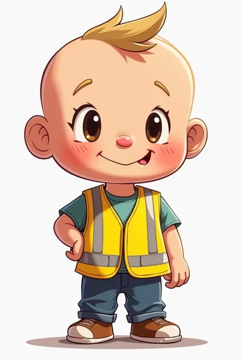 Toby from little Lulu with prevention vest