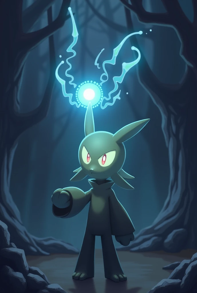  dark, though its guidance often comes at the cost of enduring its playful tricks.
It can manipulate light and shadows to create hypnotic displays that disorient its foes.
Pokédex Entry:
"Noctantra’s glowing light leads the lost to safety, though it may de...