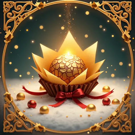 A christmas card in ferrero style