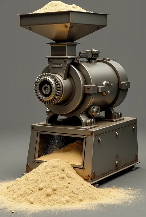 Build a flour dedek crusher machine 