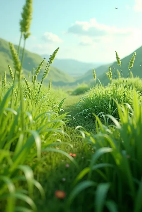 Wild grass 3d