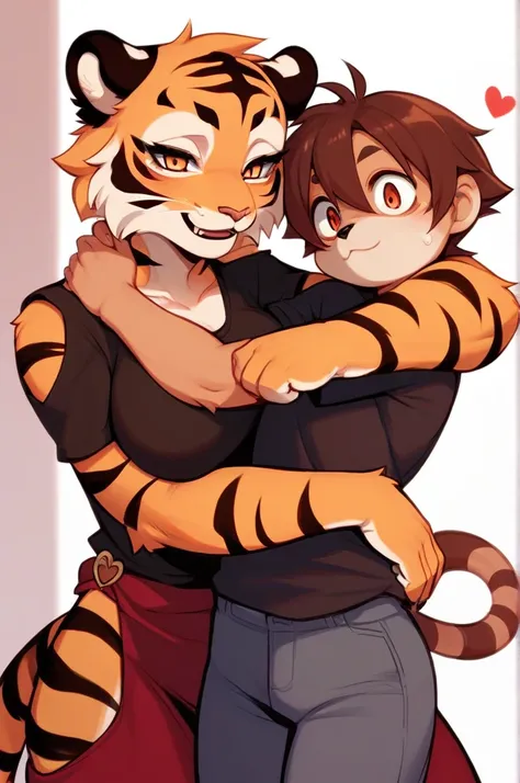 Shimajiro, the striped tiger, Shimajiro and his mother , (heart is beating fast:0.5), Twisted Maternal love , I want to hug you , (creepy:0.7)