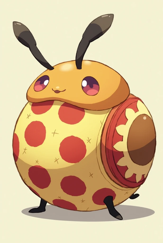 A level 2 bug type pokemon that resembles a pizza