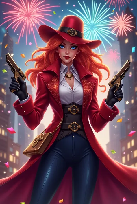 new year miss fortune on a new year card