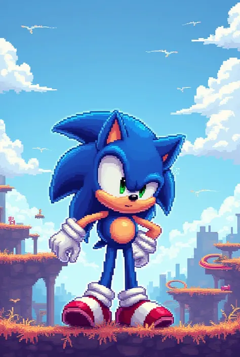 Play Sonic in Pixel.