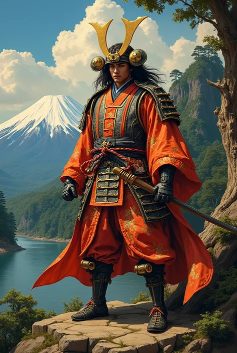 Rengoku Japanese mythology painting